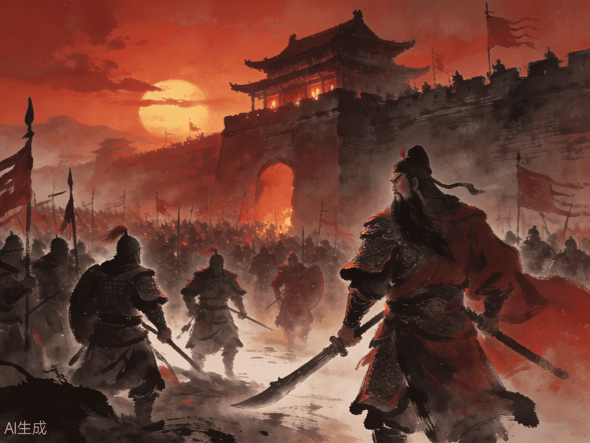 败走麦城
