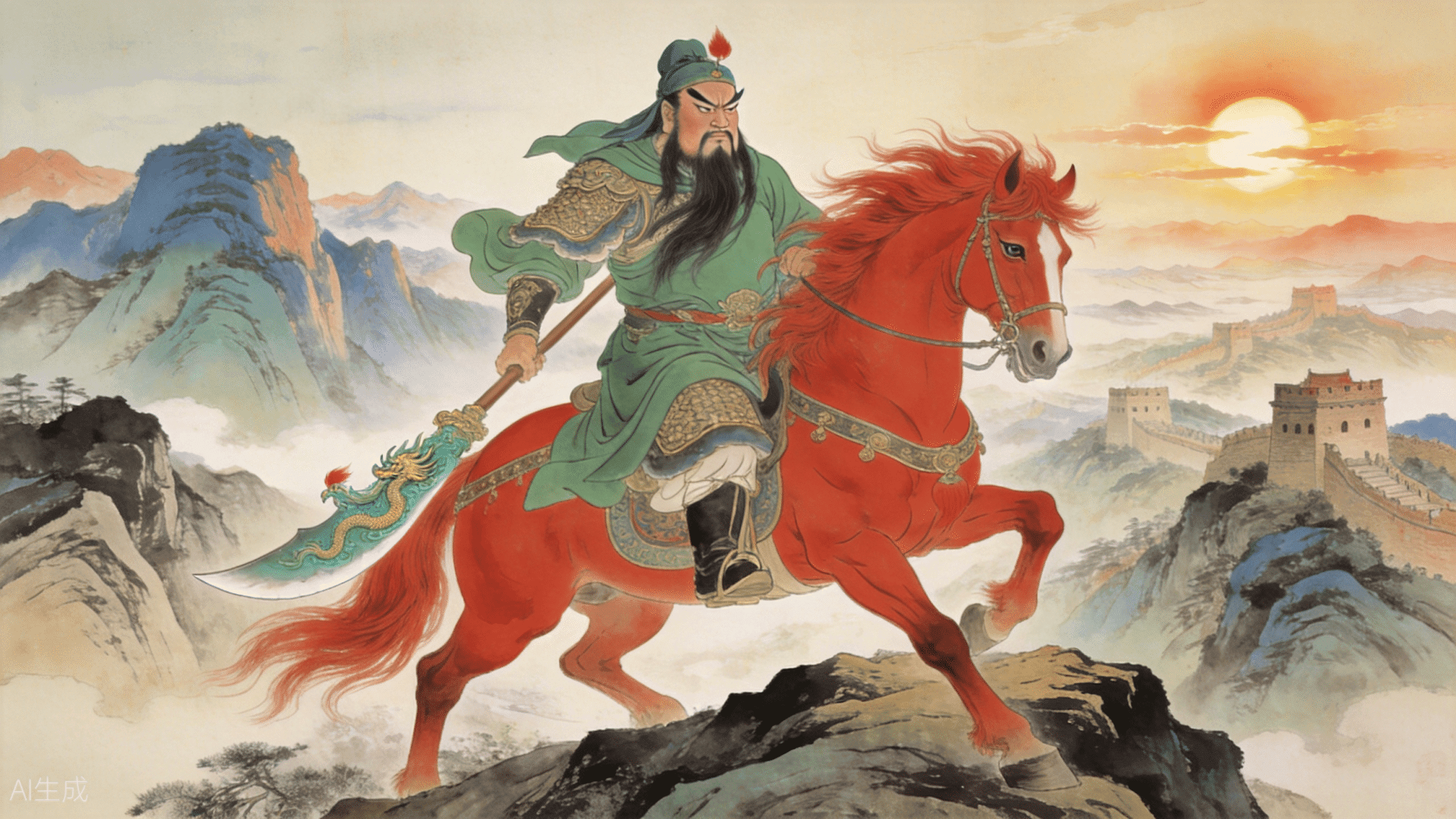 关公骑马